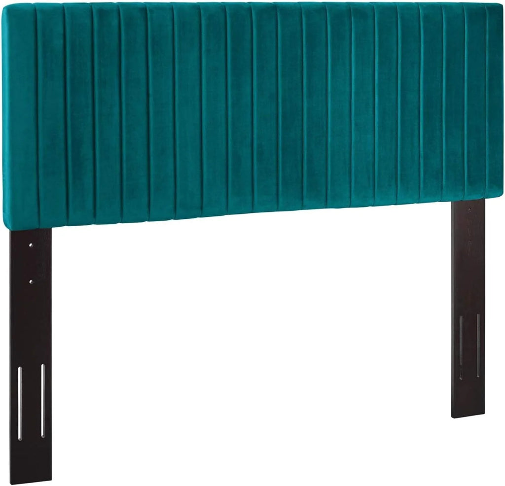 Full/Queen Velvet Channel Tufted Headboard U315