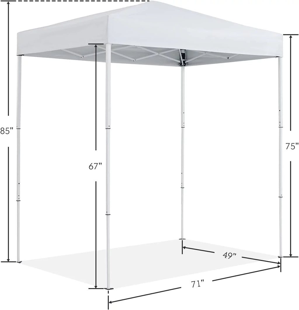6'x4' White Outdoor Pop up Canopy Tent with Carry Bag X230