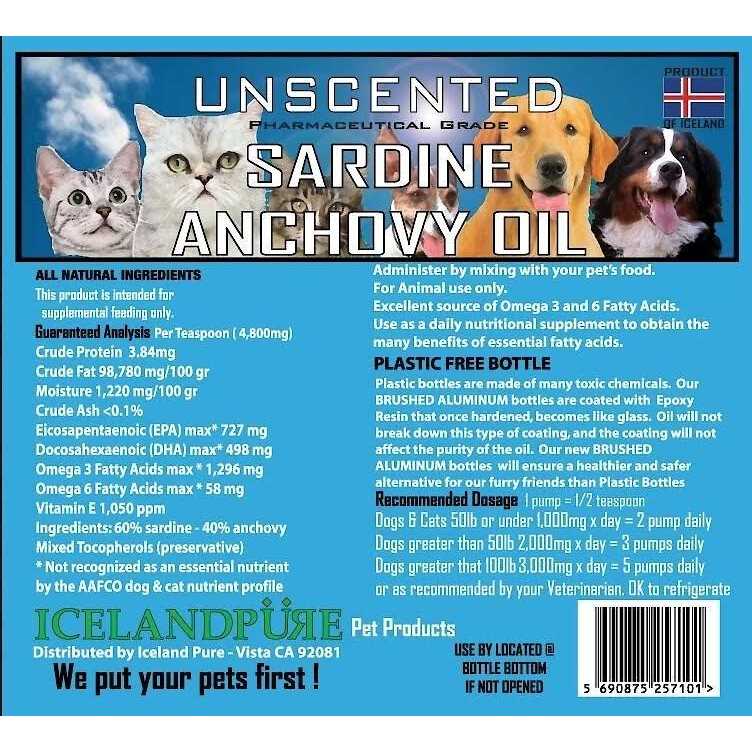 Unscented Sardine-Anchovy Oil T566881