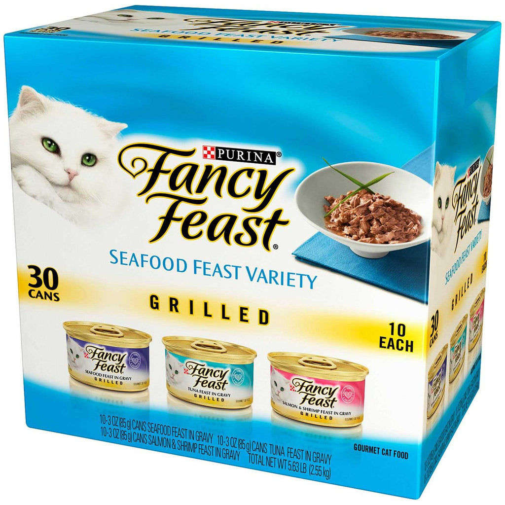 Wet Cat Food Variety Pack Seafood Grilled Collection C922359