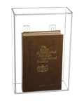 Clear Acrylic Book Display Case with Wall Mount A2549