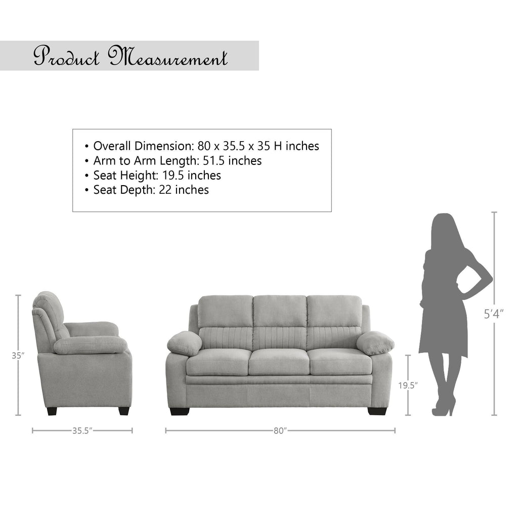 Light Grey Sofa V62328