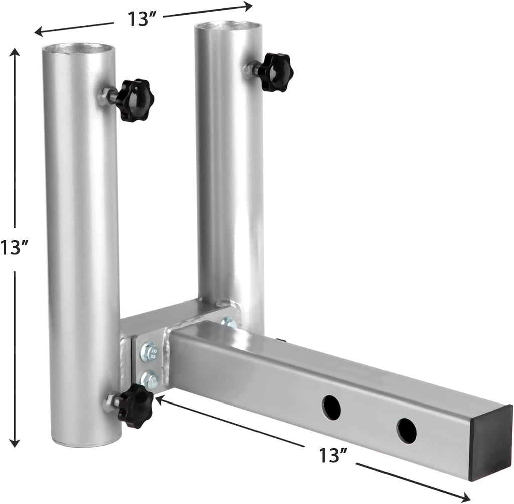 Hitch Mount Dual Flag Pole Holder K199496