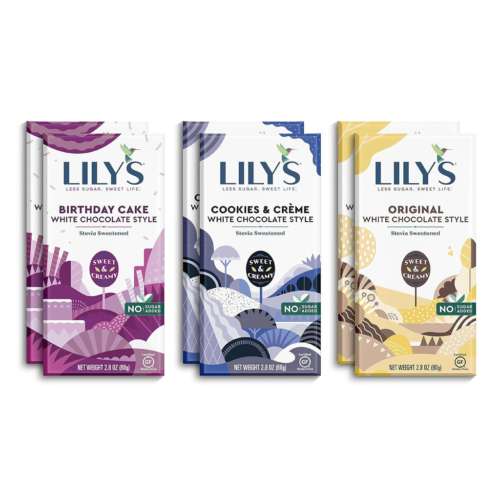 White Chocolate Style Bar Variety Pack 2.8 Ounce 6 Pack W179