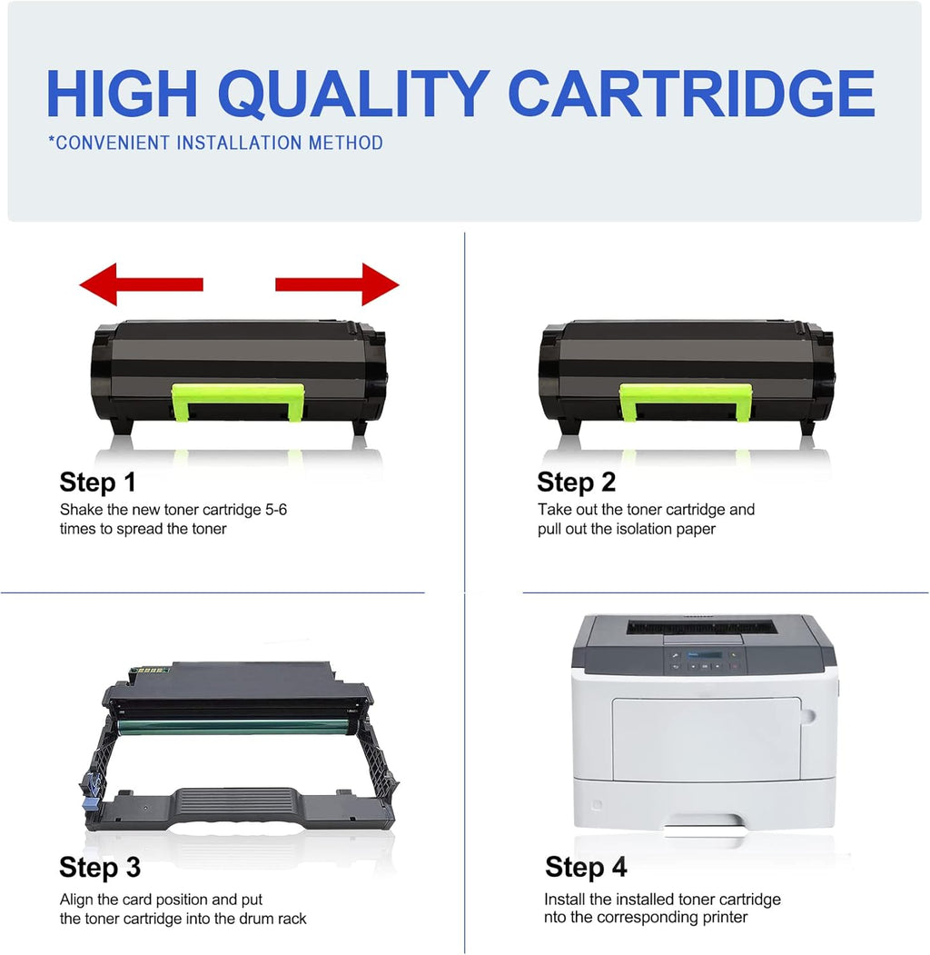 Compatible Remanufactured Toner Cartridge Replacement 3 Black P4637