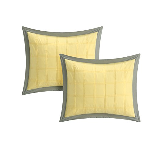 8 Piece Queen Yellow Comforter Set B23036