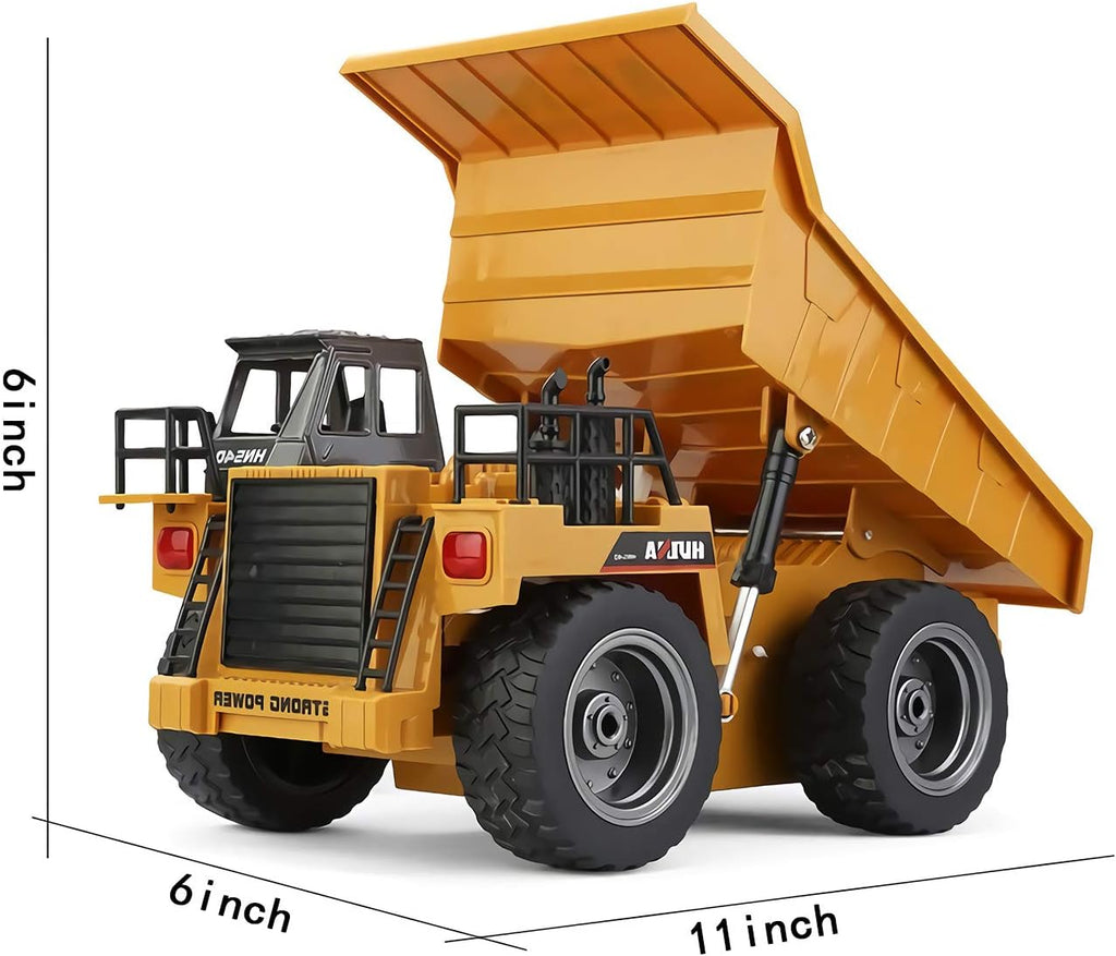 Remote Control Construction Dump Truck 1/18 Scale RC Toy J2873