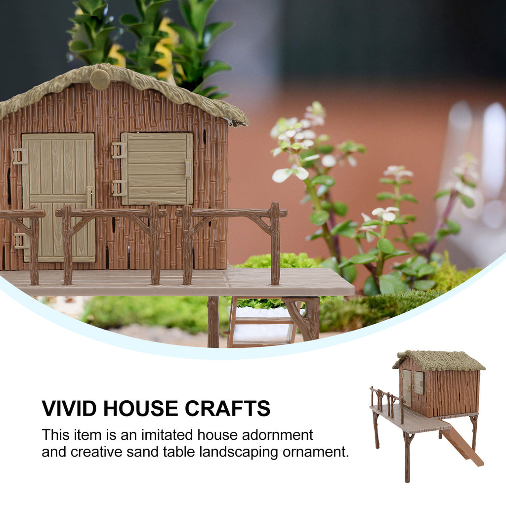 Miniature Diy Farmhouse Model Assembled Handcraft Educational Toys F3847