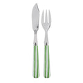 Set of 4 White Stripe Garden Fish Set L343