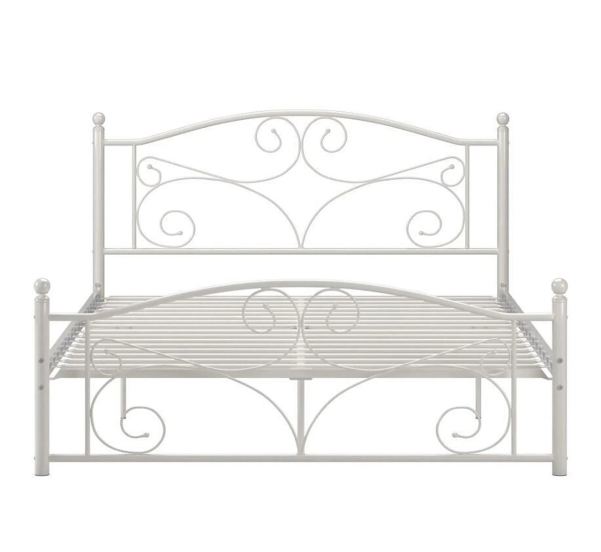 White Metal Platform Bed Z8789