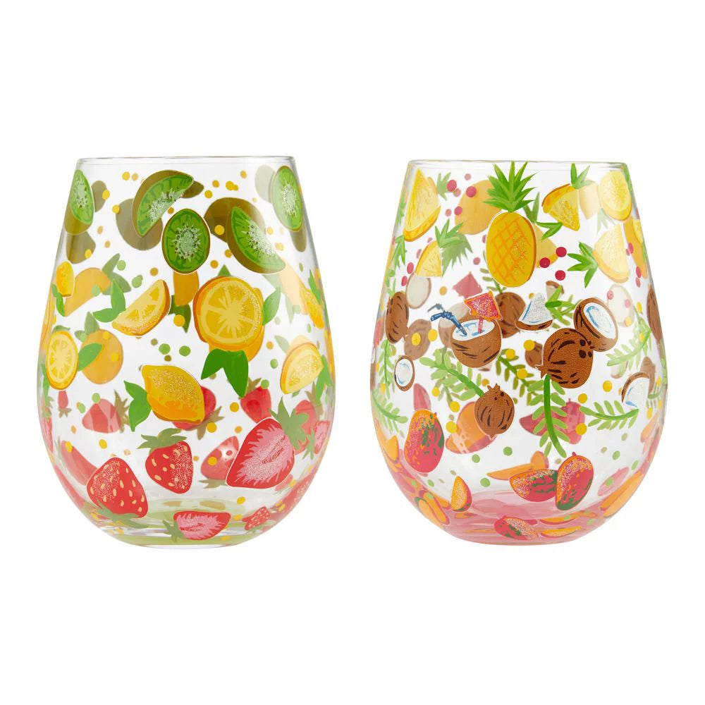 Stemless Wine Glasses, Set of 2 Z1758