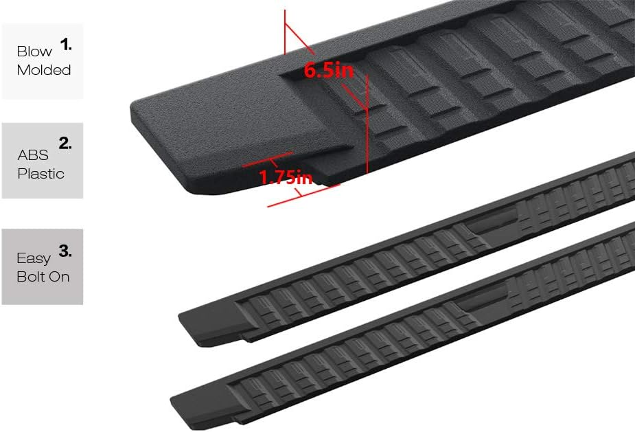 Blow Molding Boards Compatible with Chevy Silverado GMC Sierra 1500 2019-2021 Crew Cab I751093