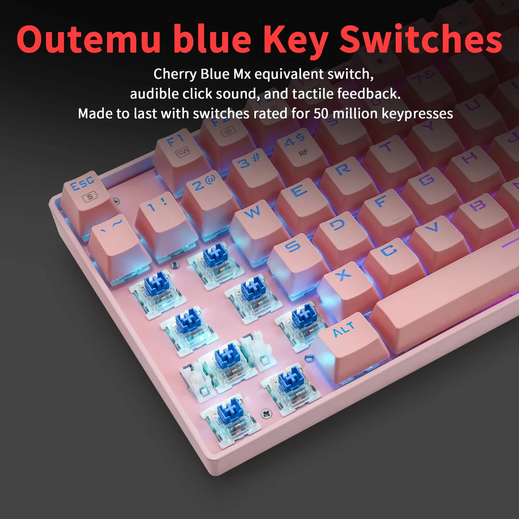 RGB Wireless Mechanical Keyboard with Blue Switches L975188
