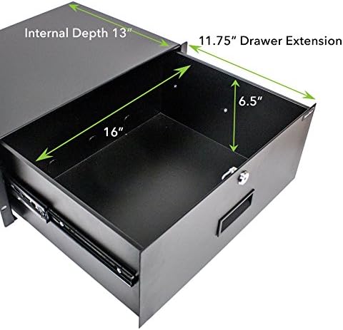 19 Inch Rack Mount Lockable 4U Server Cabinet Drawer E9672
