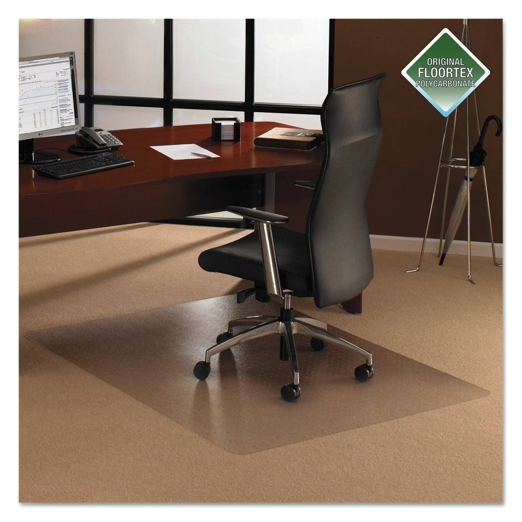 Rectangular Polycarbonate Chair Mat for Plush Pile Carpets E47765