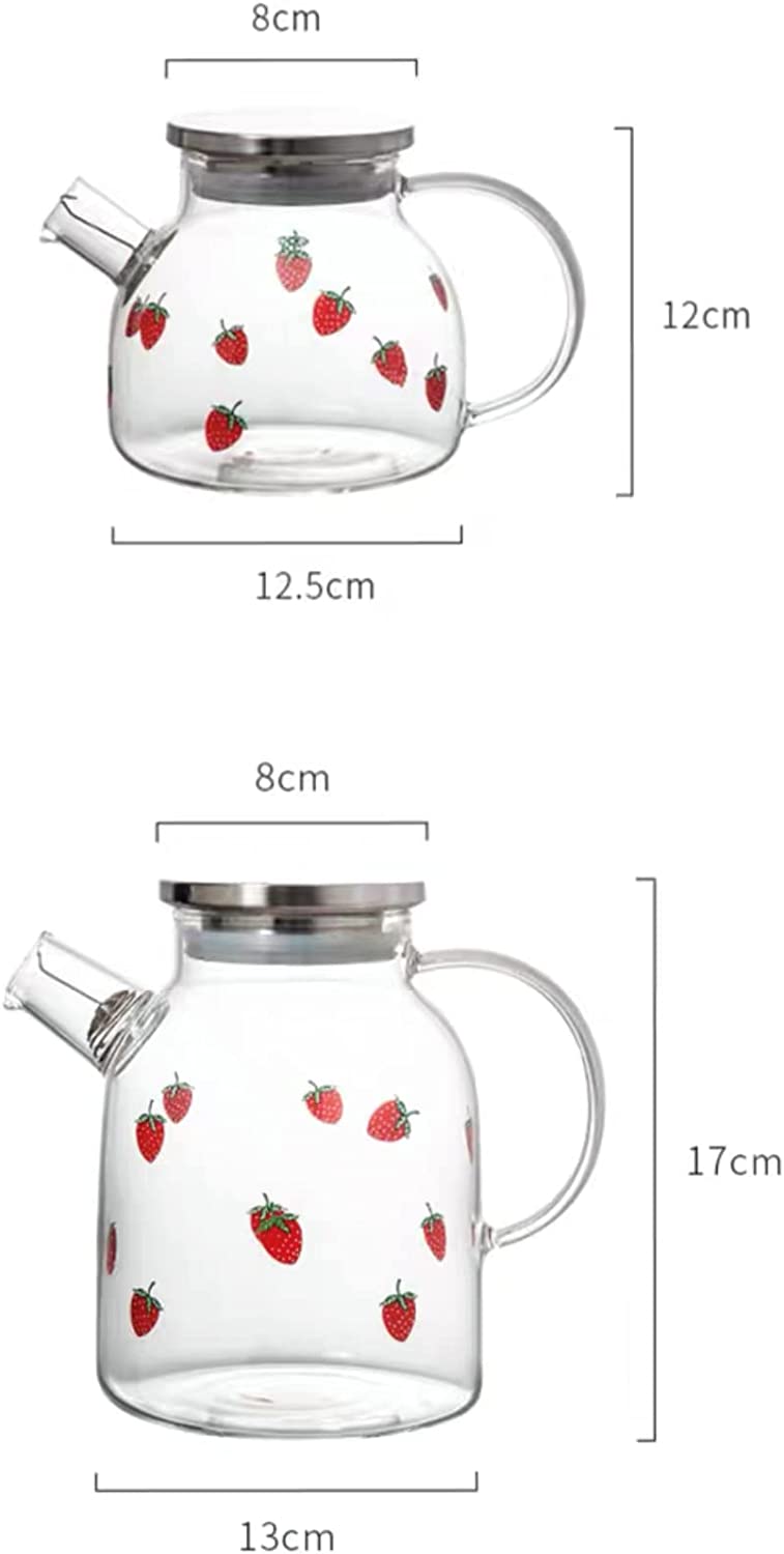 Glass Tea Kettle Glass Teapot Glass Pitcher (1.6L) N627