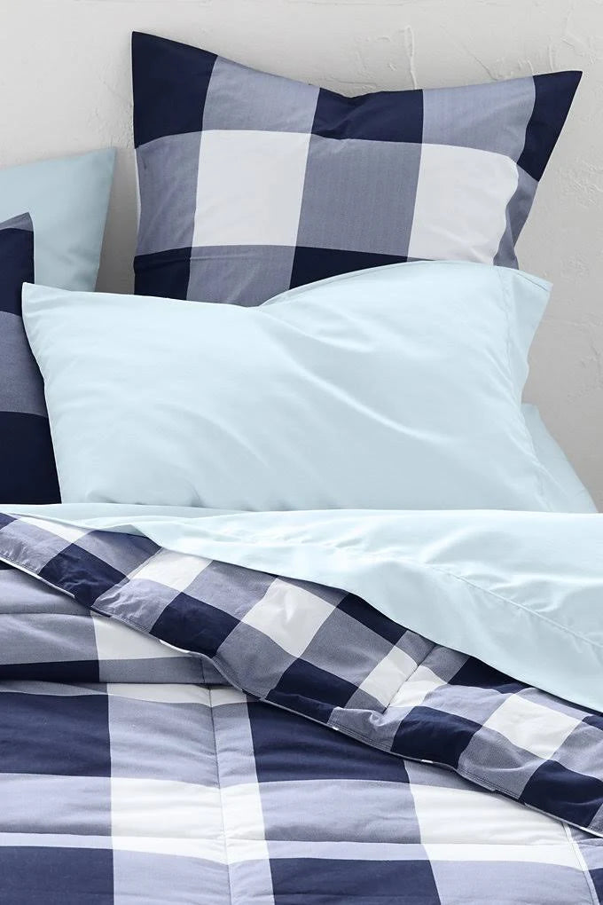 Blue 400 Thread Count Sateen Sheets Z510