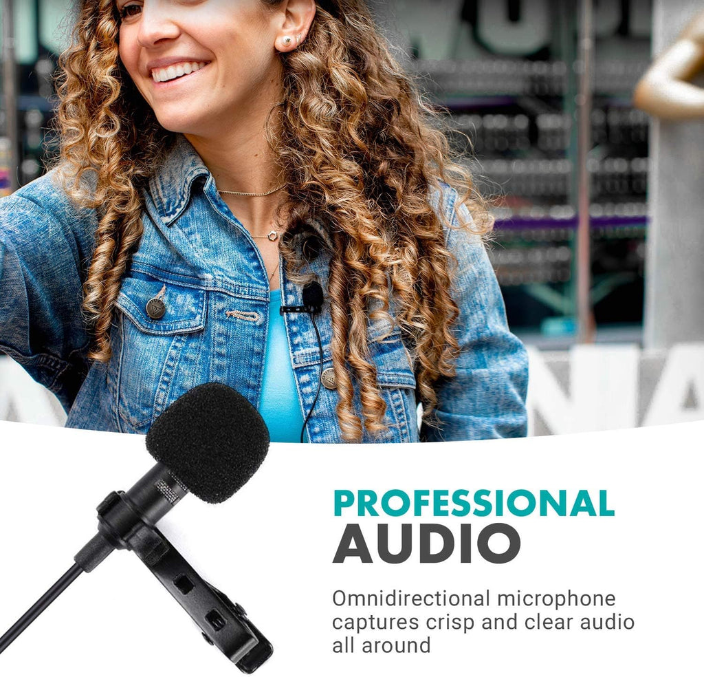 48-Channel UHF Wireless Lavalier Microphone System with 2-Ch Mixer, 2 Receivers, 4 Transmitters, and 4 Lapel Microphones U24871