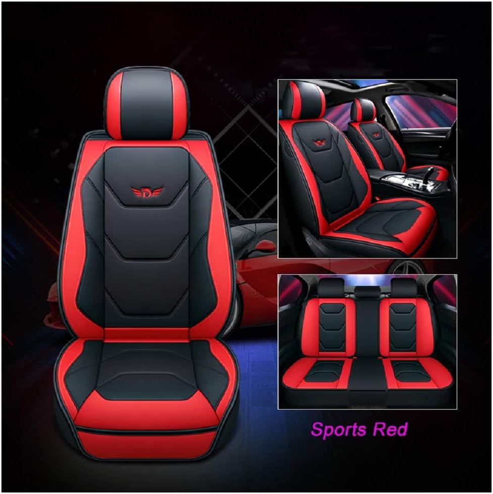 PU Leather Car Seat Covers 5 Seats Full Set G853
