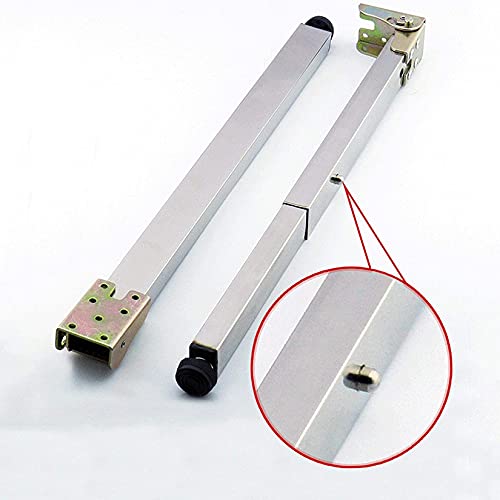 Stainless Steel Telescopic Adjustable Table Legs (80cm, Silver) D932