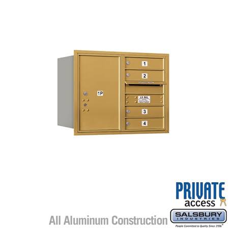 4C Horizontal Mailbox, Aluminum F149531