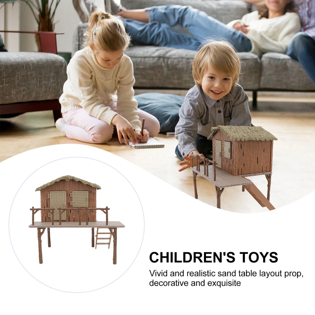 Miniature Diy Farmhouse Model Assembled Handcraft Educational Toys F3847