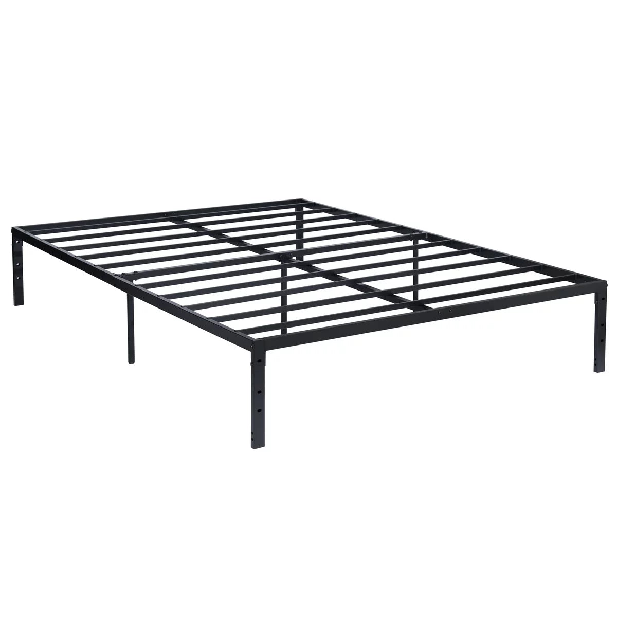 Queen Size Black Metal Slat Bed Frame A391509