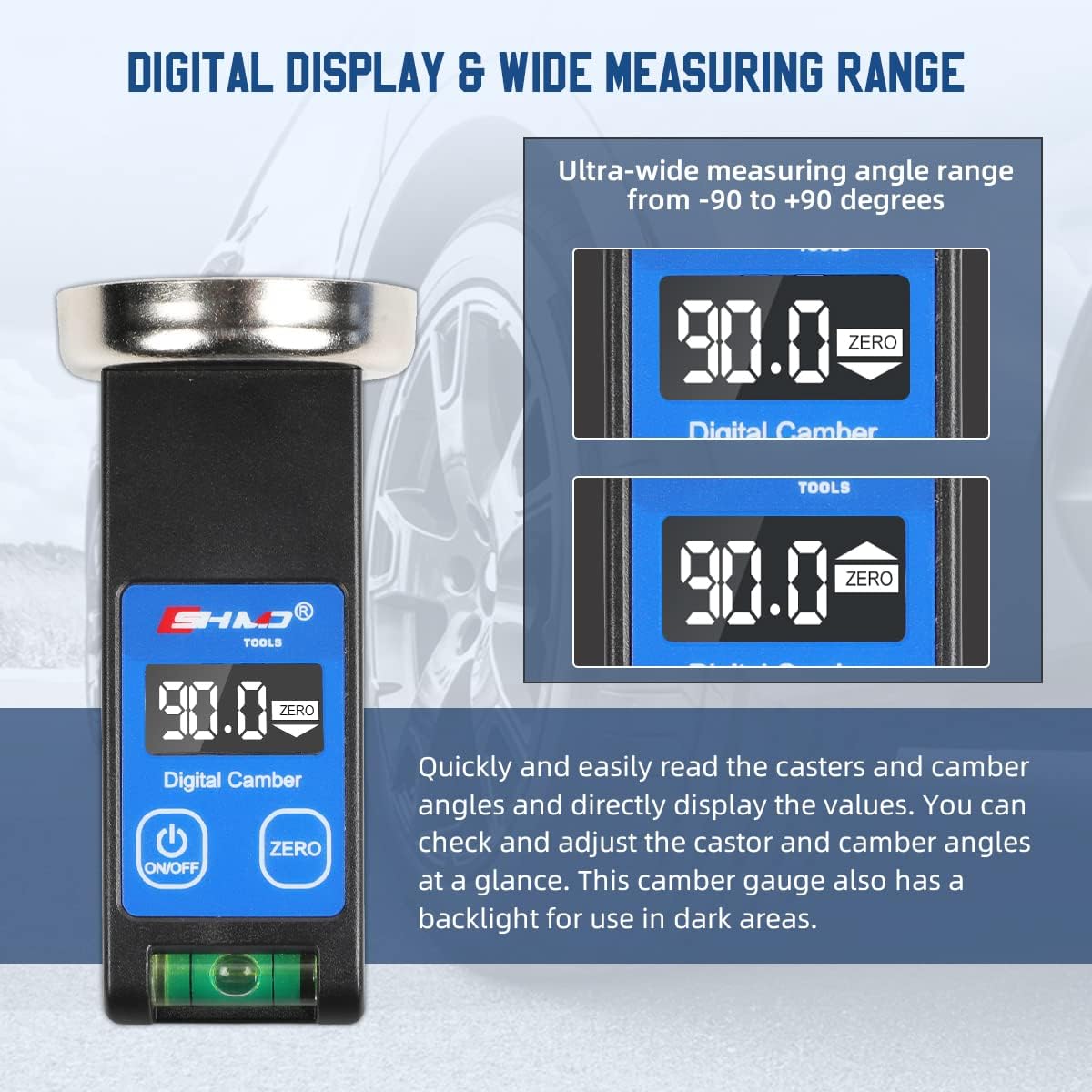 Digital Wheel Alignment Camber Gauge with Digital Display O237765