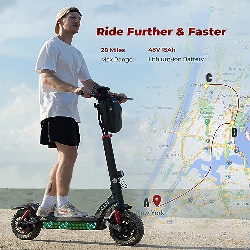 Electric Scooter 11" Off Road Tires 1000W Motor Foldable N9055
