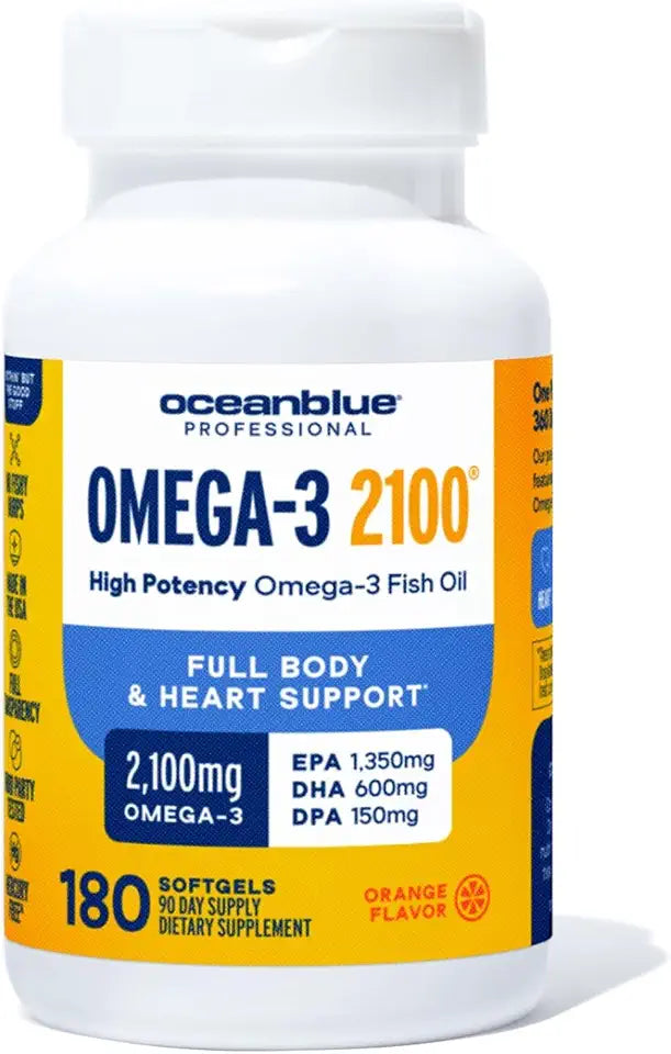 180 ct Triple Strength Burpless Fish Oil Supplement E2822
