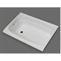 White Left Hand Drain Bathtub M3050