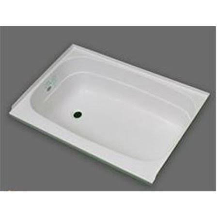 White Left Hand Drain Bathtub M3050