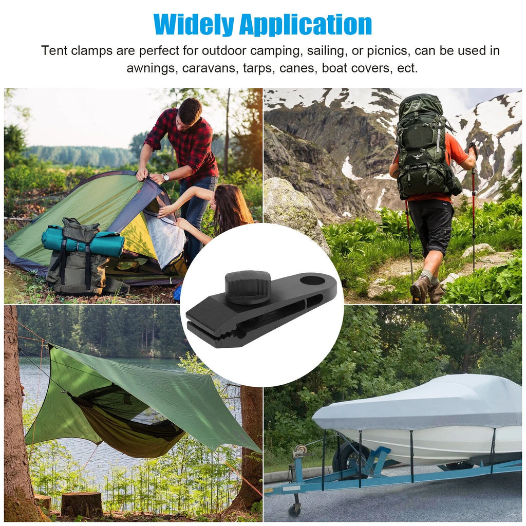 Reusable Heavy Duty Tent Clips for Tarp Awning Clamp Holder Y515