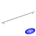 Satin Nickel Bar Handle Pull 18-5/16 inch Hole Centers I372325