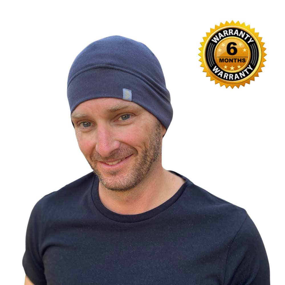 EMF Beanie Skull Cap Hat, Bamboo Faraday Fabric, Pack of 2 M227614