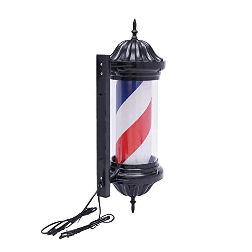 28" Rotating Barber Shop Pole Light B305622