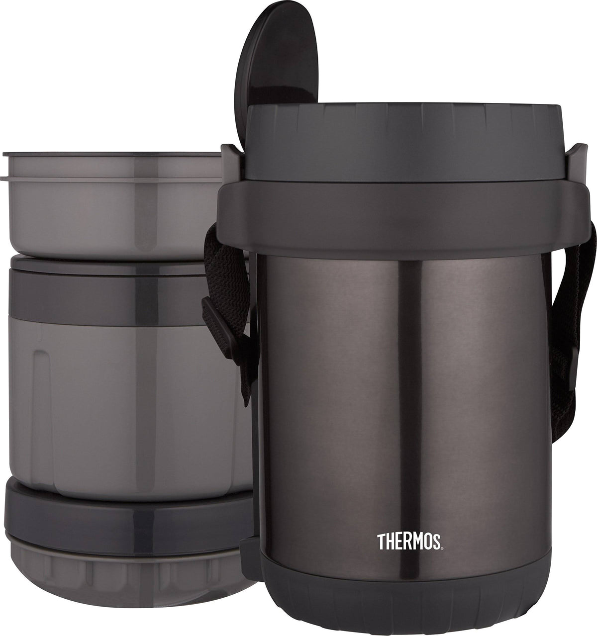 Vacuum Insulated Stainless Steel Meal Carrier with Spoon N672295