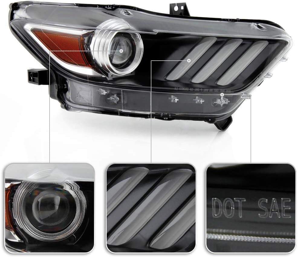 2015-2017 Ford Mustang LED Projector Headlight Assembly Right Passenger Side Y781