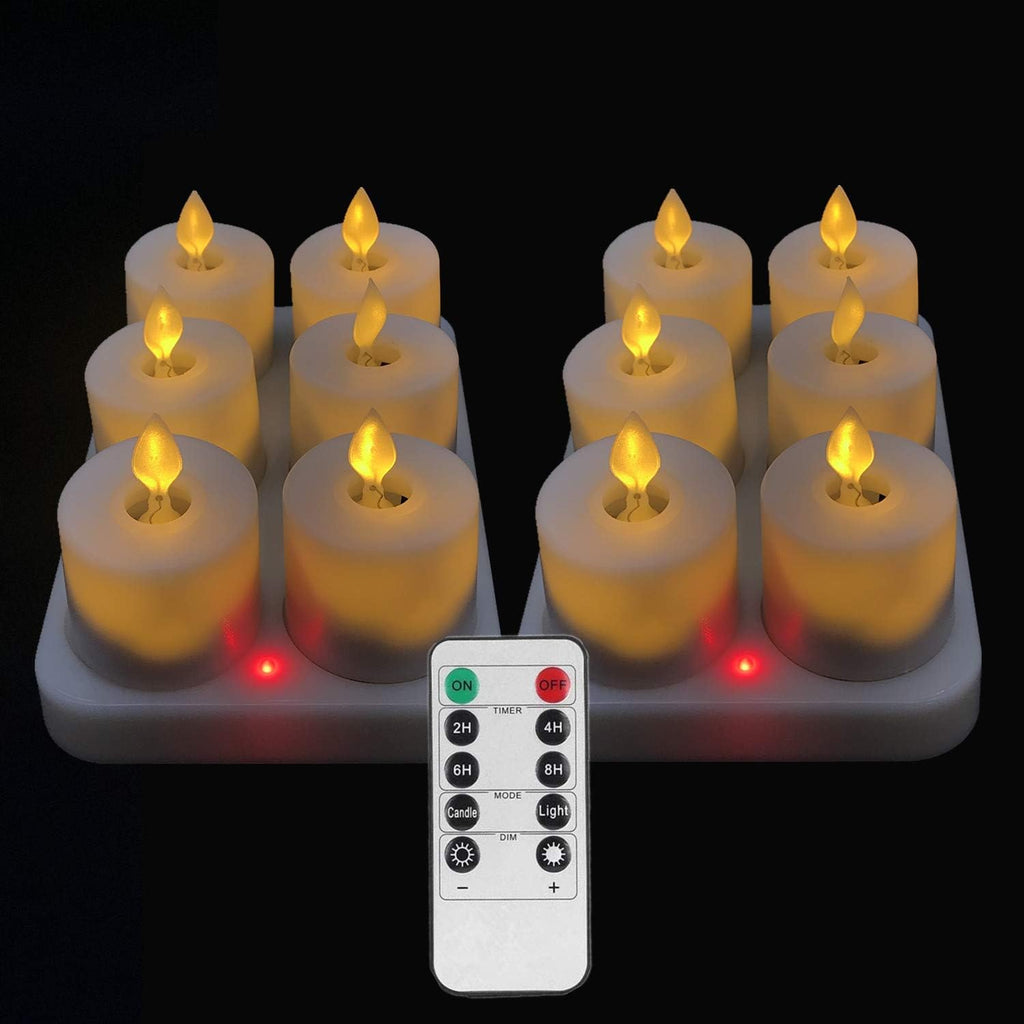 Rechargeable Led Flameless Candles with Remote & Timer G123305