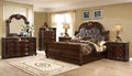 Dark Cherry King Bedroom Set 5Pcs Y646