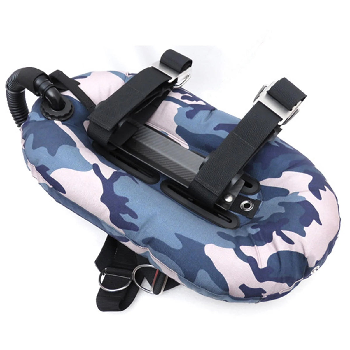 Carbon Fiber Single Tank Adapter for Scuba Diving BCD Backplate R6760