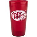 32 oz. Red Plastic Tall Pebbled Tumbler P7214