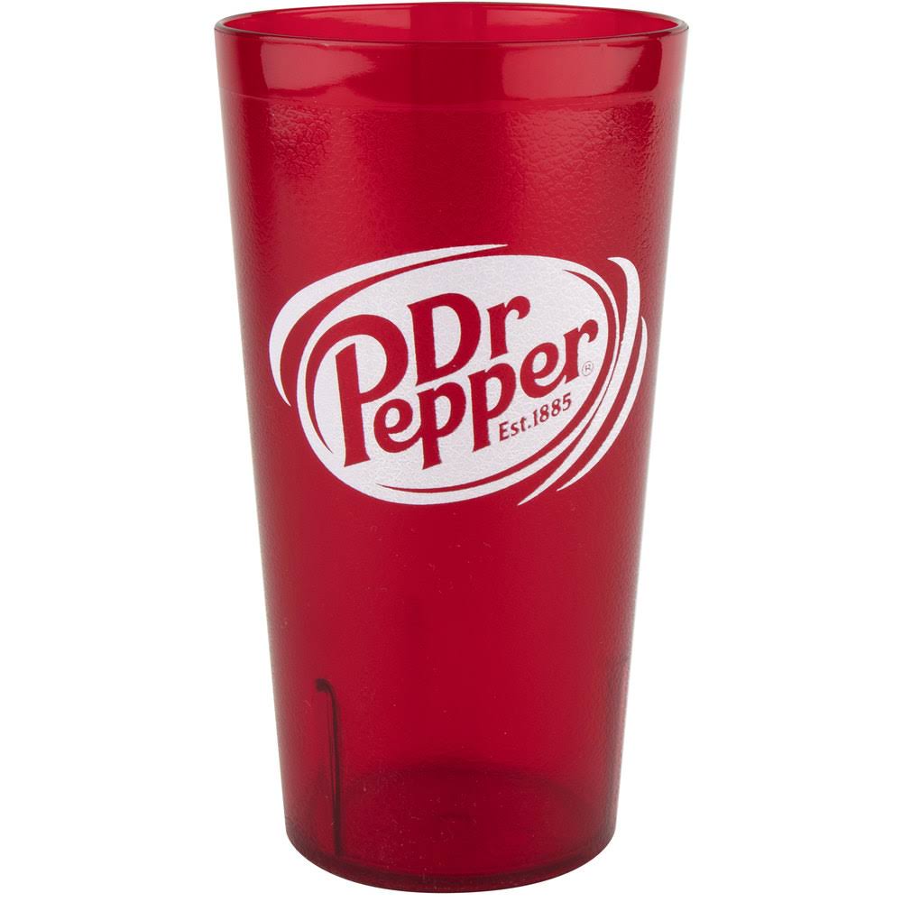 32 oz. Red Plastic Tall Pebbled Tumbler P7214