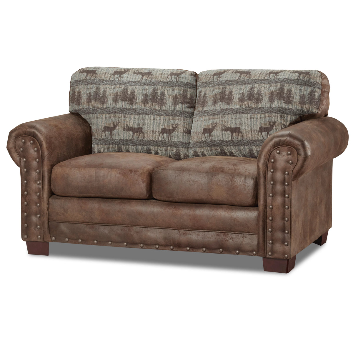 Teal Tapestry Loveseat Q94983