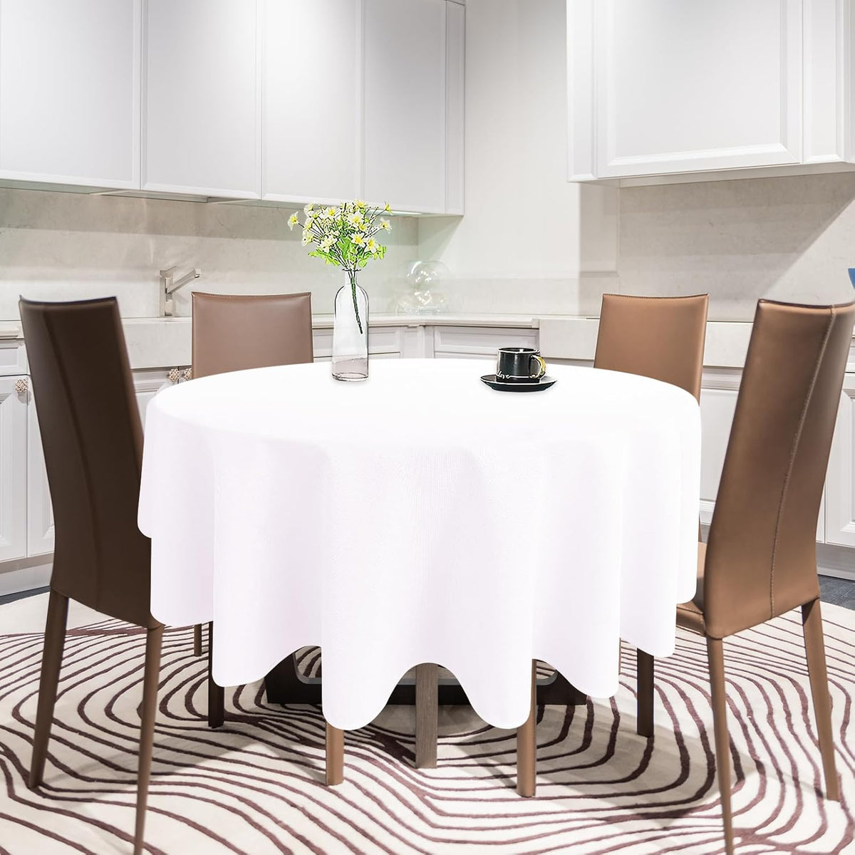 60 Inch Round Linen Tablecloth C10687
