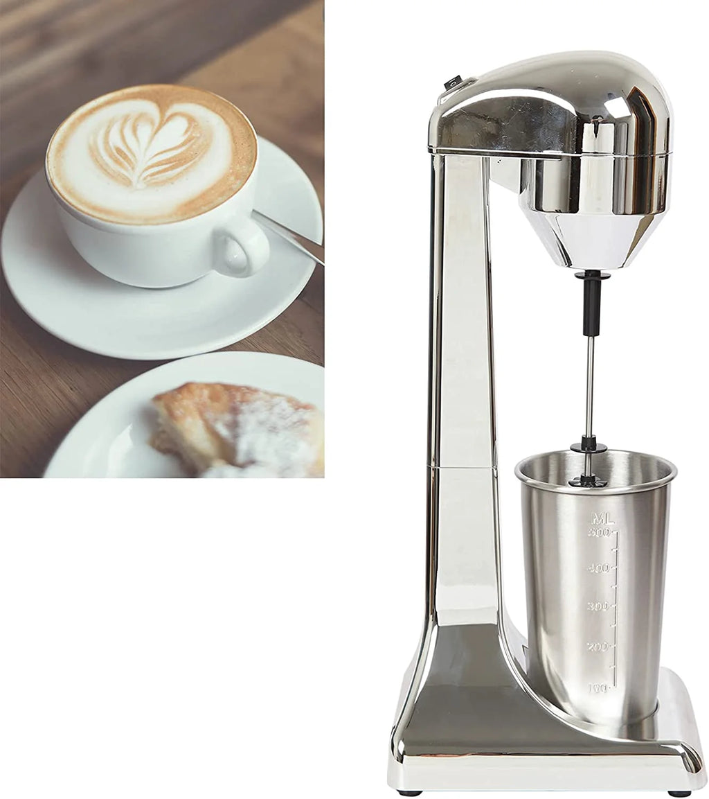 110V 23000RPM Electric Milk Shaker Machine with 500ml Stainless Steel Cup N395184