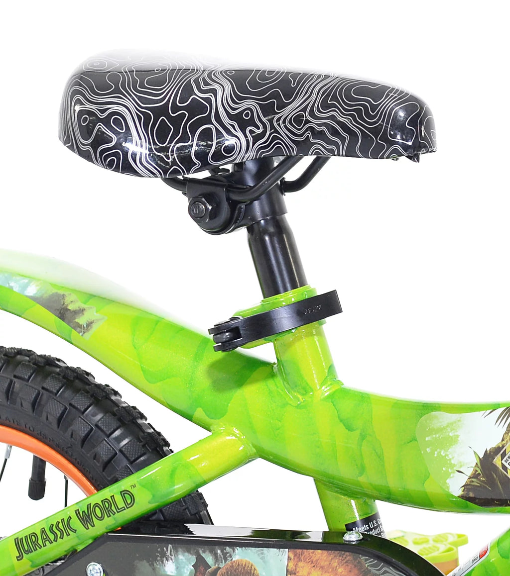 Green and Orange 12-inch Boy's Bicycle with Training Wheel L922