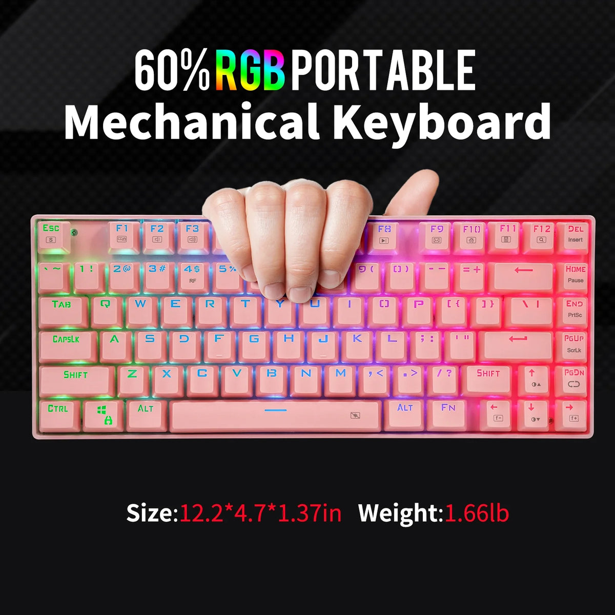 RGB Wireless Mechanical Keyboard with Blue Switches L975188