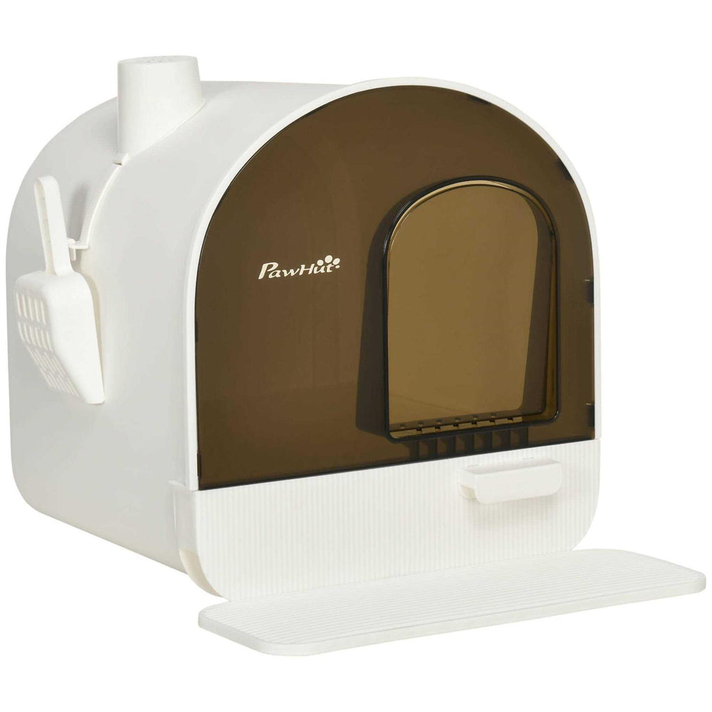 Covered Cat Litter Box with Tray C952457