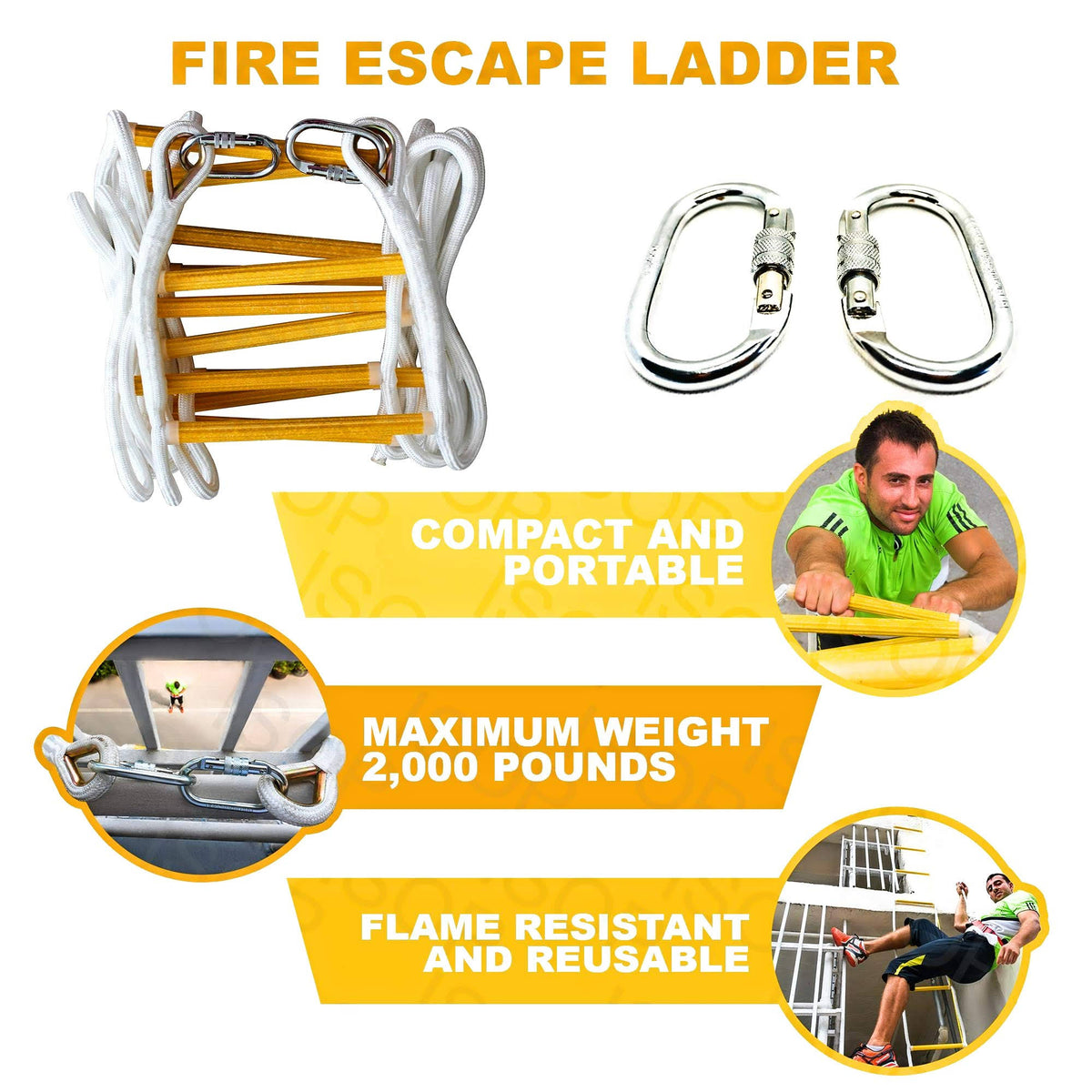 Rope Ladder Fire Escape 32 ft M935937